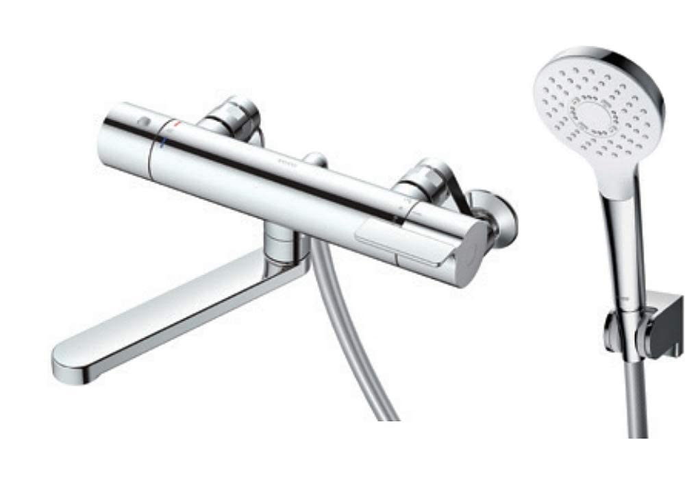浴室用壁付サーモスタット混合水栓 170mm ‎TBV03403J Amazon | 浴室用壁付サーモスタット混合水栓 170mm コンフォート