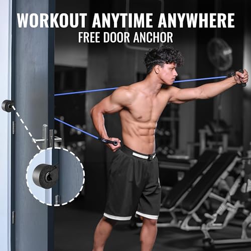 Slovic Resistance Tube [Upto 10 KG] | Resistance Band for Workout | Stretching Band for Exercise Band | Resistance Bands Set | Gym Equipment for Home Workout | Ideal for Men & Women