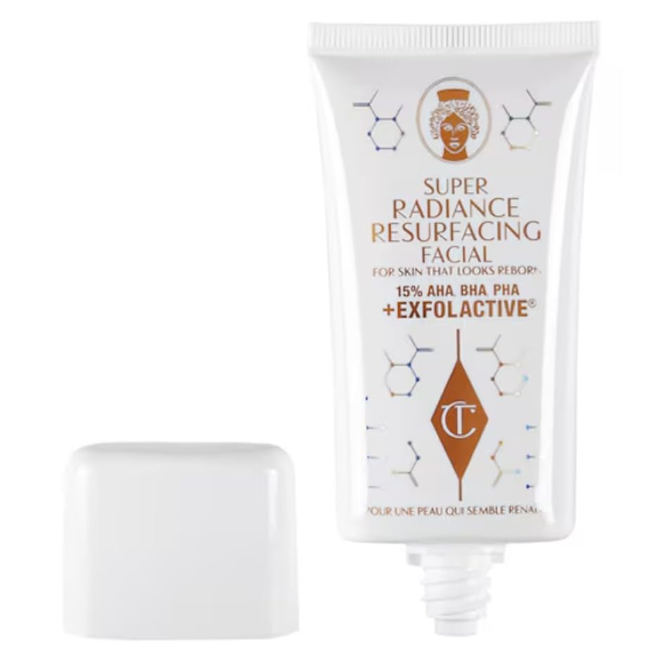 Charlotte Tilbury ORIGINAL | SUPER RADIANCE RESURFACING FACIAL | Mascarilla para el cutis | VEGANO | 50 ml. | by BELLA