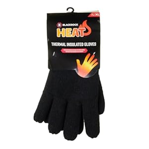 Blackrock Gants thermiques HEAT, hommes et femmes, gants d'hiver, accessoires, chauds, vêtements chauffants, laine, chauds, randonnée, polaire, taille - L/X