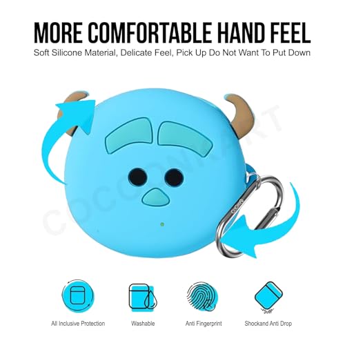 Image of Cartoon Silicone Case Cover for Samsung Galaxy Buds Core (2025) (Blue Monster)