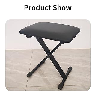 CHOYUE Banc de Piano Banc de Clavier Style X Hauteur Réglable, Siège de Chaise de Tabouret de Clavier Rembourré pour Claviers Électroniques et Pianos Numériques Noir - Les Beatles, Paul McCartney, John Lennon, RIngo Starr, George Harrison CHOYUE Banc de Piano Banc de Clavier Style X Hauteur Réglable, Siège de Chaise de Tabouret de Clavier Rembourré pour Claviers Électroniques et Pianos Numériques Noir – Image 6