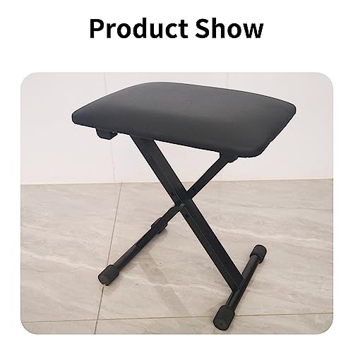 CHOYUE Banc de Piano Banc de Clavier Style X Hauteur Réglable, Siège de Chaise de Tabouret de Clavier Rembourré pour Claviers Électroniques et Pianos Numériques Noir - Les Beatles, Paul McCartney, John Lennon, RIngo Starr, George Harrison CHOYUE Banc de Piano Banc de Clavier Style X Hauteur Réglable, Siège de Chaise de Tabouret de Clavier Rembourré pour Claviers Électroniques et Pianos Numériques Noir – Image 7