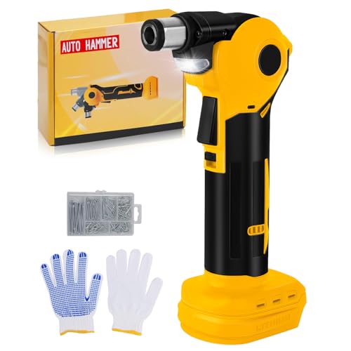 Yutesiri Cordless Palm Nailer Compatible with Dewalt 20V Battery,with Magnetic Tip Brushless 14000 RPM,0-90° Adjustable, Power Framing Nailer for Joist Hangers, Tight Spaces
