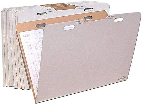 AOS Flat Storage File Folders - Stores Flat Items up to 24"x36" - Pack of 8
