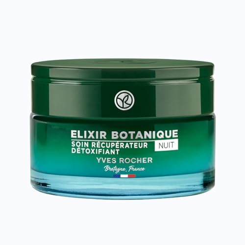 Yves Rocher ELIXIR BOTANIQUE - Regenerierende Nachtpflege - Anti-Pollution - Schützende Gesichtspflege für schöne & straffe Haut - 50 ml
