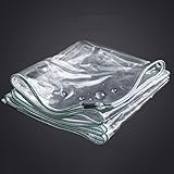 PVC wasserdicht Transparente Plane Camping verdicken Zeltplane Gebäudestaub/Farbe/Schmutz/Regen Blatt mit Ösen 350 g/m²