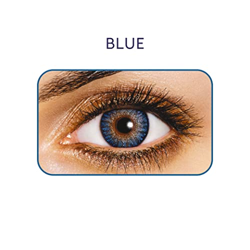 Image of FreshLook One‑Day | Daily Colored Contact Lenses | Radiant, Bold & beautiful eyes | Pure Blue, Power (-05.75)| Pack of 10 | From Alcon