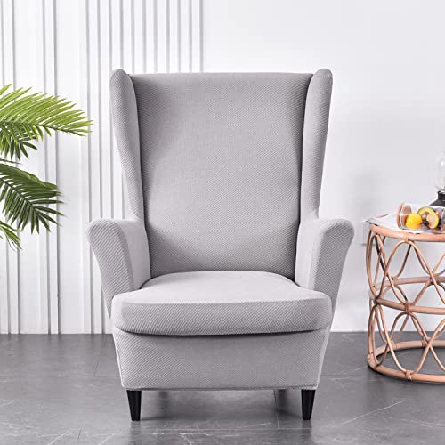 Funda para sillón orejero protector elástico lavable anti manchas OBASDFD 2