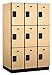 Salsbury 23364MAP 15 in. Triple Tier Designer Wood Locker, Maple - 3 x 6 ft. x 24 in.