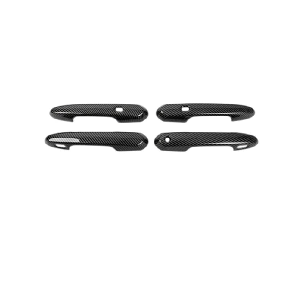 Mhtgd Type A Lhd Abs Lhd Door Handle Cover Trim Car Accessories Plastic Imitation Carbon Fiber For Sienna For Xl40 2021 2022
