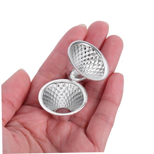 jojofuny 2Pcs LED Light Reflector Cup Replacement High Efficiency Reflector for Flashlight Fitting Enhances Brightness for Camping and Emergency Lighting Needs