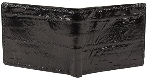 Genuine Pacific Eel Skin Leather Bifold Wallet Handmade2