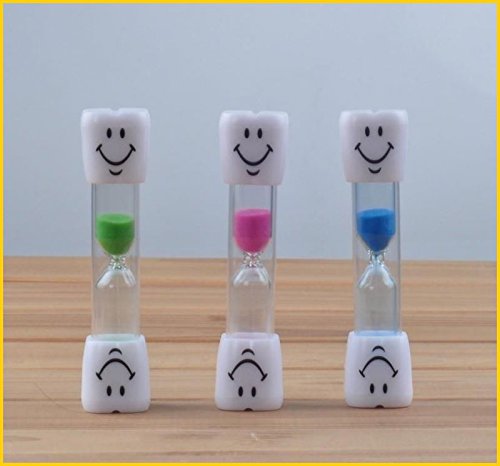 Lot de 50 sabliers smiley pour enfants - Deux minutes - Brossage dentaire - Cadeau pour enfants et adolescents