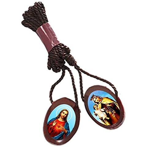 Small Oval Wood Scapular- 6 Units Cover
