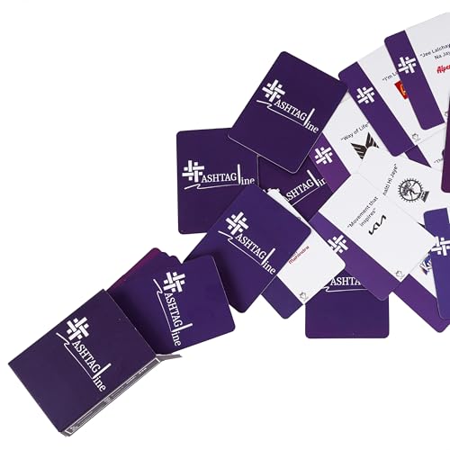 Image of Hashtagline Card Game - Guess the Brand Tagline Party Game | For Kids, Teens & Adults, Family Trivia Game, 2-8 Players, Age 7+, Birthday Gift, Return Gift & Indoor Fun