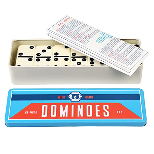 Rex London Wild Bear Dominoes in a Metal Tin