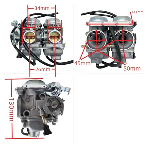 Carburateur de pour moto double cylindre en alliage haute précision