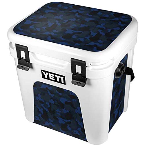 Skinit Decal Skin Compatible with YETI Roadie 24 Hard Cooler - Originally Designed Blue Street Camo Design