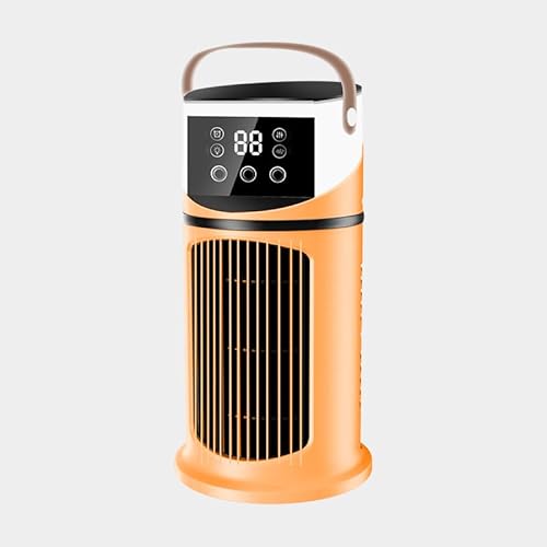 Aire acondicionado móvil, enfriador de aire, mini unidad de aire acondicionado con modo sueño, temporizador, oscilación, modo tormenta con una tecla, niebla fresca para el hogar - Beige avena