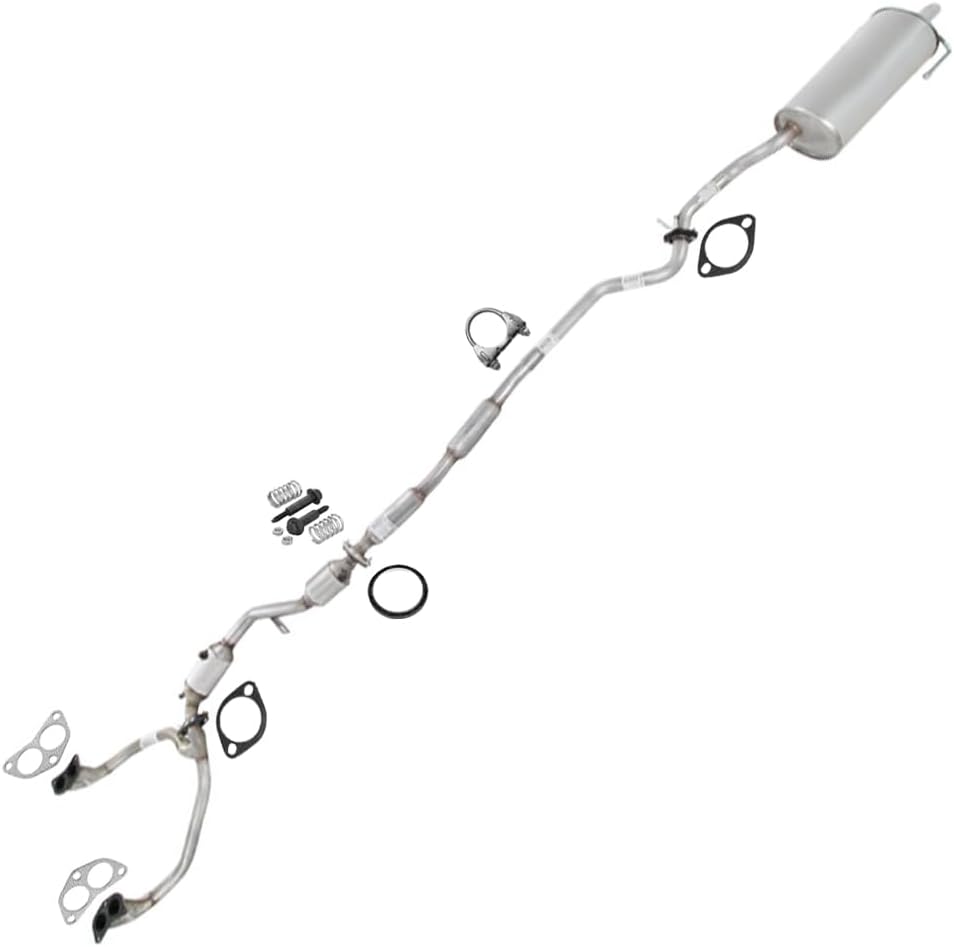 Exhaust Catalytic Resonator and Muffler Exhaust Kit Compatible for 2000 Subaru Outback 2.5L | EPA-Approved | Northeastern Exhaust | Free Gaskets, Clamp and Spring Bolt Kit included | Direct-Fit