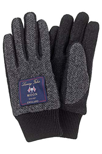 MOON ムーン ツイード スマホ手袋 ジャージ グローブ/チャコールグレー/L