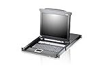 CL5708N-ATA-2XK07GG ATEN Commutateur KVMP 8 ports 19 LCD, port USB intégré, CL5708N-ATA-2XK07GG (port USB intégré clavier suisse/allemand)