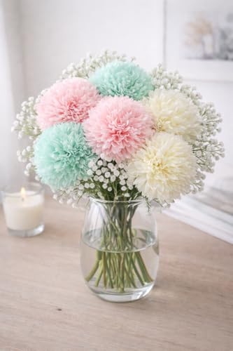 Divyakosh Artificial Chrysanthemum Flower Bunch for Vase (Vase no...