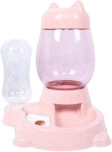 Automatischer Futter- und Wasserspender für Haustiere, kleine und mittlere Größe (Rosa) Geschenkidee