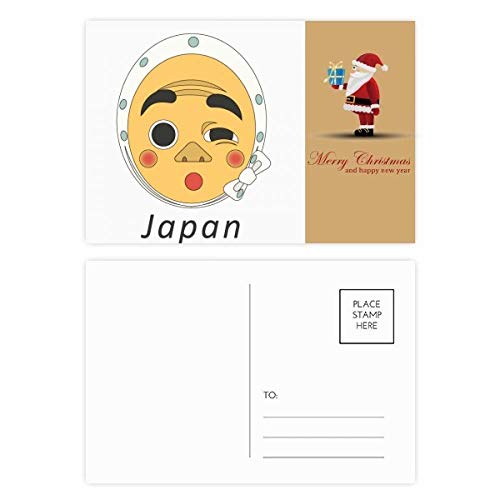 Cartes postales japonaises de Père Noël drôles pour correspondances originales en lot de 20