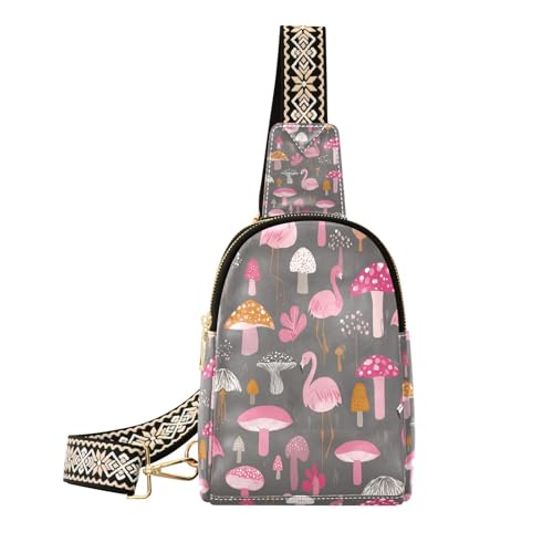 Champignon gris rose Flamingo de style trendy pour décoration originale