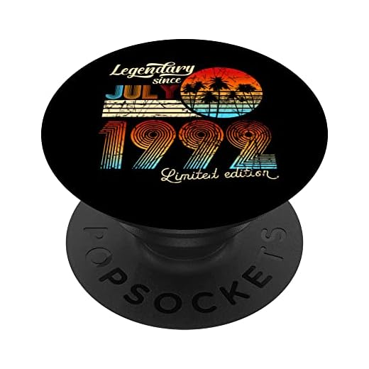 Legendario De Cumpleaños Desde Julio De 1992 Regalo PopSockets PopGrip Intercambiable