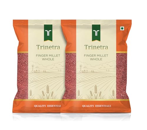 Image of Trinetra Ragi Sabut (Finger Millet Grain) | Calcium-Rich Healthy Millet for Everyday Use | 2 kg (2 x 1kg)