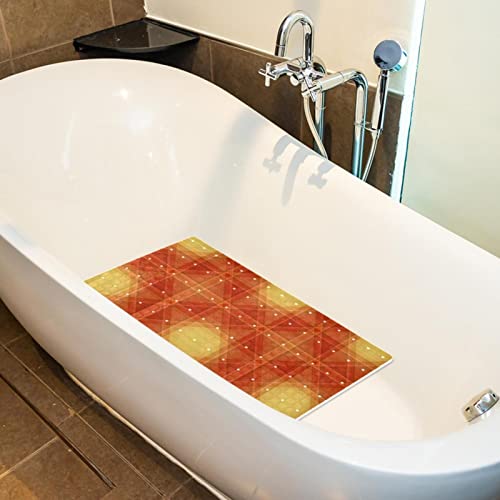 Tapis de bain antidérapant à ventouses 40x70cm carreaux - 6