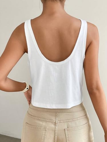 Womens Sexy Crop Tops Loose Fit Cropped Tank Tops for Teen Girls2