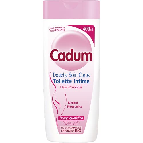 Cadum Toilette Intime Douche Soin Corps et Toilette Intime à l'Huile d'Amandes Douces Bio et à la Fleur d'Oranger