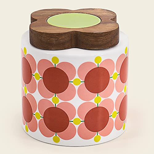 Orla Kiely Aufbewahrungsdose mit Blumenmotiv, aus Keramik, Kaugummi Cover