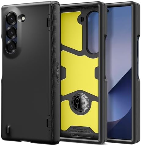 Spigen Slim Armor Pro | Samsung Galaxy Z Fold6 Case [Hinge Protection] [Air Cushion Protection] Galaxy Z Fold 6 Back Cover | TPU+PC - Black