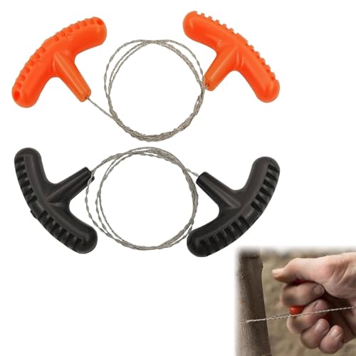 Sierra De Bolsillo De Acero Inoxidable,Versátil Sierra de Alambre Mejorada,Madera De Bolsillo Cuerda Sierra Corte Herramienta,Mini Sierra de Alambre Aire Libre,Rope Saw Wire Cutting