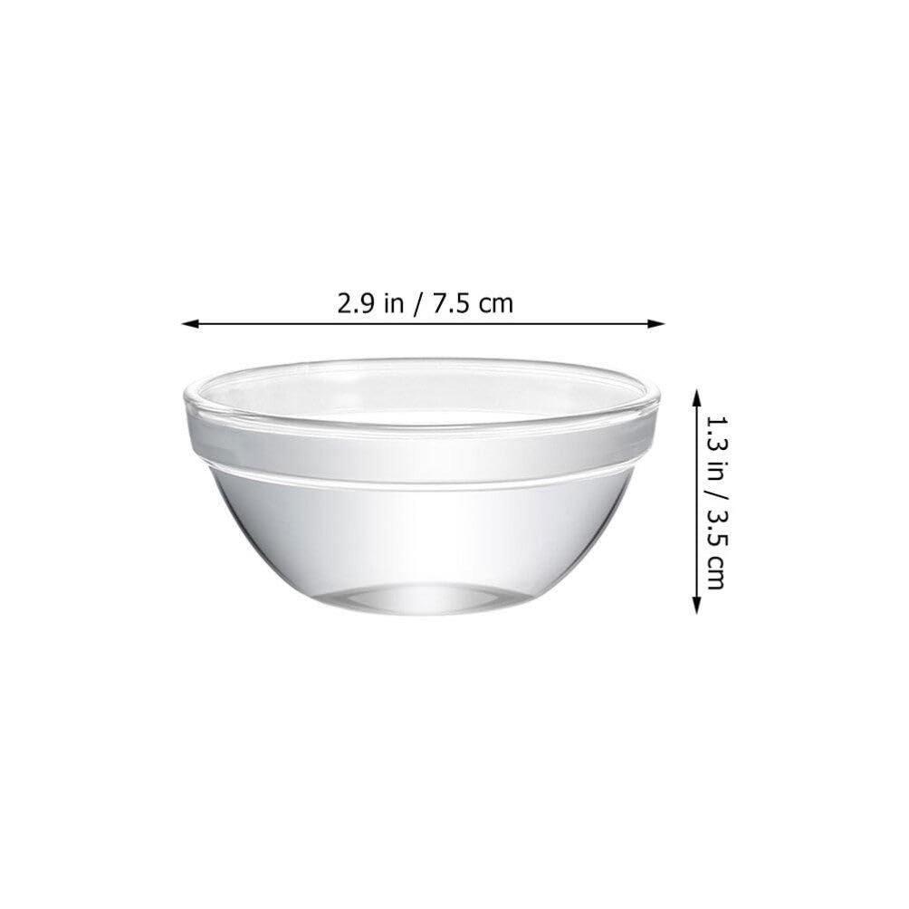10 Mini-Glasschüsseln 38 Ml - Stapelbar, Für Meal Prep, Saucen, Snacks, Spülmaschinengeeignet