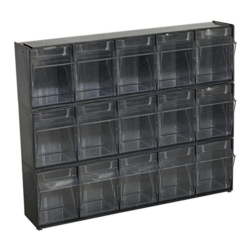 Poubelles Boîte Rangement Empilable SEALEY apdc5 plastique bac - 4