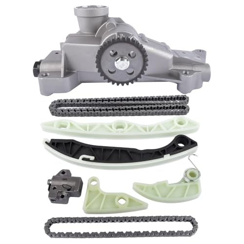 GELUOXI Engine Oil Pump & Timing Chain Kit 2.0T Replacement for Hyundai Genesis Coupe L4 2010-2013 1998CC 122CU. IN. L4 DOHC Turbocharged 21310-2C001 2432225000