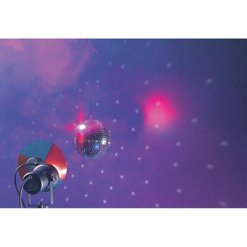 Voelkner Selection - 50101855 Halogen Discokugel-Set mit Motor mit Farbwechselscheibe 20 cm