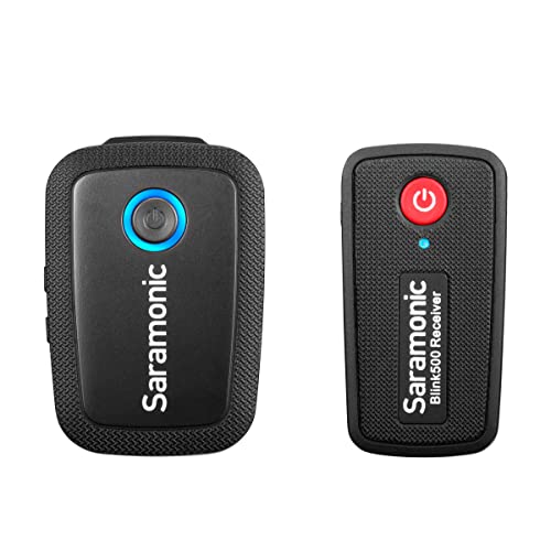 Saramonic Blink 500 B1 Tx+Rx 2.4Ghz Micro-Wireless Lavalier System W/Camera-Mountable Dual-Receiver,Black,Blink500B1 #TOP3