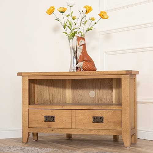 The Furniture Outlet Rustic Oak Corner TV Unit