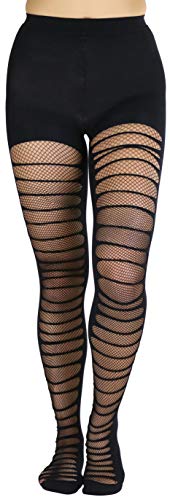 Image of ToBeInStyle Women's Large Mesh Fishnet Patterned Pantyhose Tights