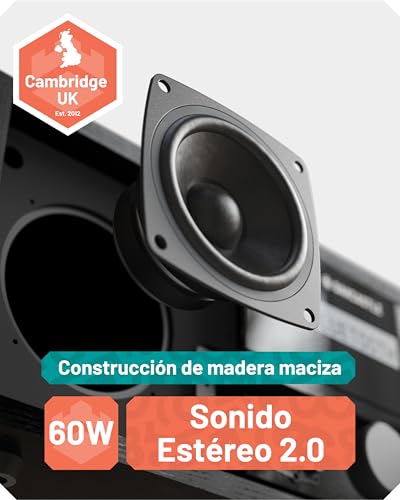 Equipo de Musica para Casa | CD Player HiFi con 60W Altavoces | Minicadenas de Musica con CD y Dab+ | Bluetooth Microcadenas de Musica | Radio FM Reproductor de CD HiFi Microcadena | OAKCASTLE DAB500 - imagen 2