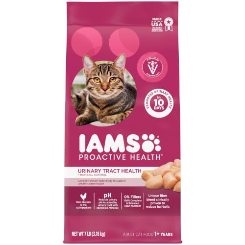 IAMS Proactive Health Urinary Tract Health Dry Cat Food, Chicken, 7 lb