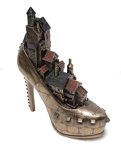 Steampunk Stiletto Hill Ironopolis Cold Cast Bronze 10 Inch Tall #TOP3