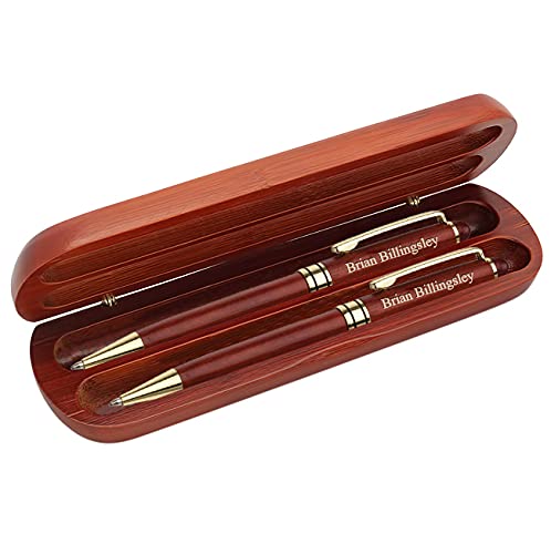 Executive Gift Shoppe | Masonic Cherrywood Double Pen and Box Set